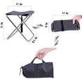 thumbnail image 2 of Mini taburete plegable para acampar, pequeños taburetes portátiles para actividades al aire libre, senderismo, barbacoa, asiento ligero para pesca para adultos, 2 of 7