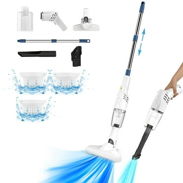 Cordless Vacuum Cleaner, Vacuum Cleaner for Home with Self-standing, Anti-tangled Stick Vacuum with LED Display, Lightweight Vacuum for Carpet/Hardwood Floor/Pet Hair