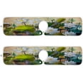 thumbnail image 2 of Coolnut Summer White Pond Lily Sink Splash Guard for Faucet 2 Packs Faucet Absorbent Mats, Lotus Flower Faucet Handle Drip Catcher Quickly Drying Mat for Kitchen Counter Bathroom, 14.9"x5.5", 2 of 7
