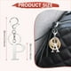 thumbnail image 3 of Llavero de letra inicial Uxcell, regalo de alfabeto de metal para mujeres y niñas, encanto de llavero, accesorios de letra P, 3 of 7
