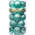 thumbnail image 1 of KI Store Bolas de Navidad Doradas 34 Piezas Adornos de decoración de árbol de Navidad de 2,36 Pulgadas para árbol de Navidad Corona navideña Adornos de decoración Ganchos Incluidos, 1 of 4