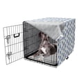 thumbnail image 5 of Floral Dog Crate Cover, Repeating of Blooming Cornflowers, Easy to Use Pet Kennel Cover Small Dogs Puppies Kittens, 7 Sizes, White Ceil Blue, by Ambesonne, 5 of 6