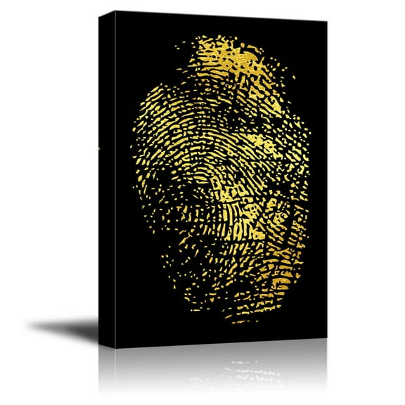 Wall26-Canvas Wall Art-Fingerprint-Giclee Painting Wall Bedroom Living House Decoration Home Art - 12x18 inches