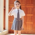 thumbnail image 2 of Shadoumai Uniform Skirts for Girls Elastic High Waist Pleated Tennis Skirt School Outfits with Undershorts, 2 of 7