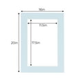 thumbnail image 3 of Baby Blue Acid Free 16x20 Picture Frame Mats with White Core Bevel Cut for 12x18 Pictures - Fits, 3 of 4