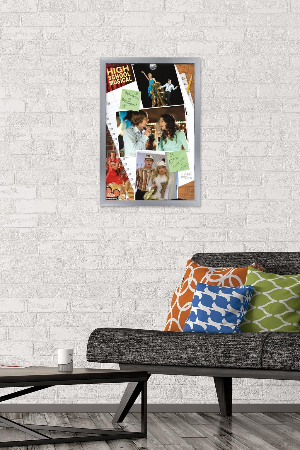 High School Musical - Group Wall Poster, 14.725" x 22.375" Framed