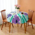 thumbnail image 3 of 60 Inch Round Lace Tablecloth Water Resistant Washable, Monarch Butterfly Aesthetic, 3 of 5