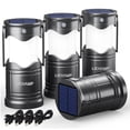 thumbnail image 1 of Lichamp Linterna Solar para Camping 4 Unidades, LED Recargable por USB, 1 of 8