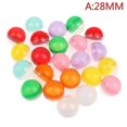 thumbnail image 1 of 100pcs/pack Plastic Empty Toy Vending Capsules Half Clear Half Color Round Ball, 1 of 5
