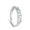 thumbnail image 4 of CHOOSE YOUR COLOR Women's Heart White CZ Promise Ring 925 Sterling Silver Love Band Female Size 6, 4 of 4