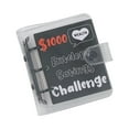 thumbnail image 1 of Ohufall Vertical Money Saving Box 3-Hole Iron Clip PVC Loose Leaf Cash Card Storage Notebook, 1 of 4