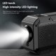 thumbnail image 3 of Radio Con Manivela Solar Cgtredaw Linterna LED Radio Multifuncional para Exteriores Negro, 3 of 9