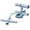 Blue, variant on Sit Up Bar with Dual Suction Cups, 3-Level Adjustable Height Ab Workout Equipment for Home Gym, Double-Layer NBR Foam Pad for Foot Holder, Portable Core Strength Trainer for Men Women