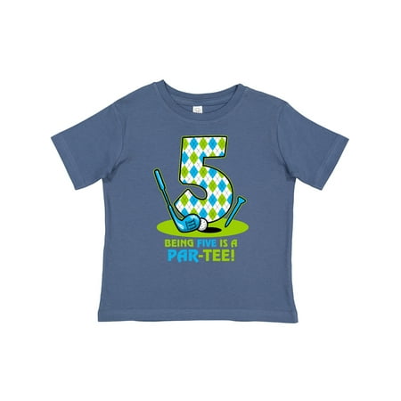 

Inktastic Golf Par-Tee 5th Birthday Gift Toddler Boy Girl T-Shirt