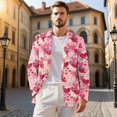 thumbnail image 2 of Uorisanigo Mens Casual Sports Jacket Lightweight Sport Coat Jackets Regular Fit Sports Coat Blazer Casual Blazer Jackets Mens Valentines Jacket Suit, Valentines Pink Heart, Size XS, 2 of 6