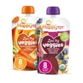 thumbnail image 1 of Bolsitas de comida para bebés HAPPYTOT Stage 4 Love My Veggies, 125 ml, paquete de 16, 1 of 5