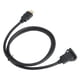 thumbnail image 2 of Cable de montaje empotrado para tablero macho universal a hembra 3 pies resistente al agua negro resistente a la abrasión cable de interfaz multimedia de alta definición, 2 of 8