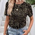 thumbnail image 2 of DHFJKG Sparkly Sequins Shirts For Women Short Sleeve Glitter Tshirt Sexy Night Out Clubwear Loose Fit Round Neck Tee Stylish Tops, 2 of 6