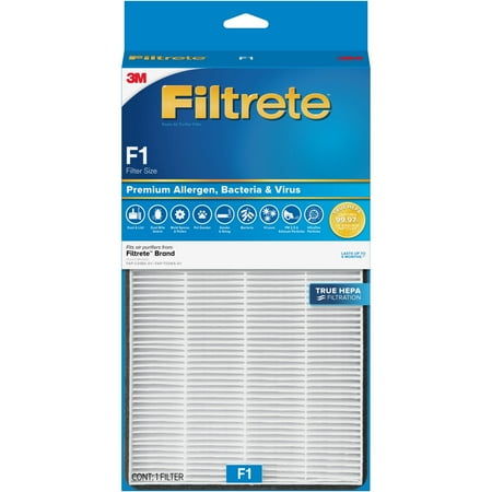 Filtrete - Premium F1 True HEPA Filter - White