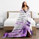 thumbnail image 5 of LHSHID To My Aunt Throw Blanket Soft Fuzzy Fleece Blanket For Couch Bed Living Room Decoration 40x50in, 5 of 6