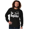 thumbnail image 3 of Funny Family The Dog Father Joke Men's Big & Tall Long Sleeve Graphic Tee Brisco Brands 2X, 3 of 6