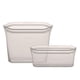 thumbnail image 2 of Juego de 2 bolsas de silicona gris con cierre de cremallera para almacenar alimentos, 2 of 6