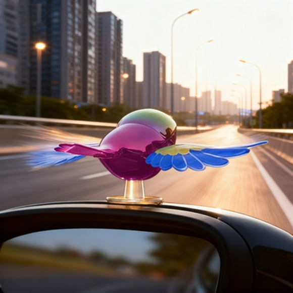 Oliegs Heated Blanket Dynamic Flying Bird Sticker For Vehicle Exterior Hood Roof Trunk Lid Universal Fit Sedan SUV Pickup Truck Automotive Emblem Chocolate