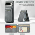 thumbnail image 3 of TECH CIRCLE Wallet Case for Google Pixel 9 Pro/Pixel 9, Detachable 2-in-1 Stand RFID Blocking 4 Card Slot Wireless Charging Protective PU Leather Folio Case for Google Pixel 9 Pro/Pixel 9 2024,Gray, 3 of 8