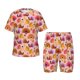 thumbnail image 1 of Balery Happy Thanksgiving Turkey Conjunto de Pijama Infantil de Manga Corta con Estampado – Ropa de Dormir de Algodón Suave-Medium, 1 of 6