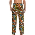 thumbnail image 3 of Xecao Cute Beach Dolphin Men's Straight Lounge Pajama Pants: The Ultimate in Comfortable Sleepwear, 3 of 9
