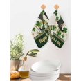 thumbnail image 2 of Happy St. Patrick's Kitchen Dish Towels for Drying Dishes Set of 4, Legs Coin Green Shamrock Leaf Vintage Waffle Weave Microfiber Hand Tea Bathroom Towels Quick Dry & Absorbent Towel 12x12, 2 of 7