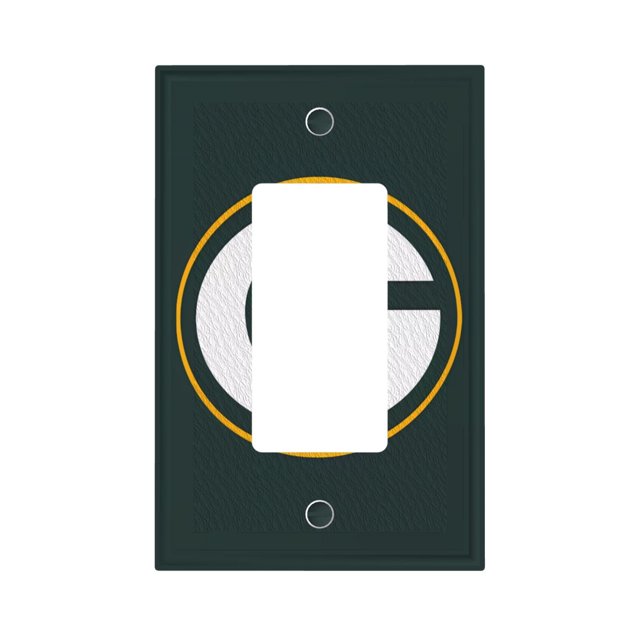 Panel de interruptores de pared con marco romano de cuero simple para interruptores de luces Packers Switching Panel de interruptores de luz simple, doble o con tirador