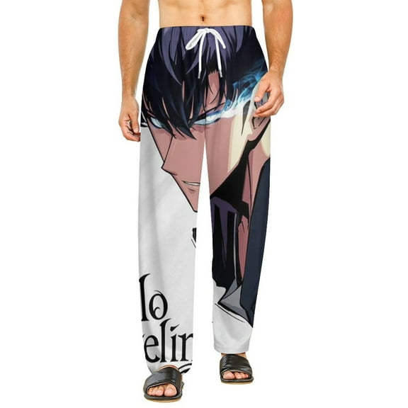 Solo Leveling Pajamas Pants 3D Printing Wide Leg PJ Pant Loungewear Casual Comfy Sleepwear Lounge Pants for Men WomenS