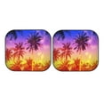 thumbnail image 7 of Goofa Palm Trees at Sunset Pattern 2 Piece Car Windshield Sun Shade Foldable | Front Windshield Shade for Sun, Heat and UV Rays | Sunshade for Car Front Window-Large, 7 of 7