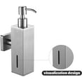 thumbnail image 2 of EcoNesxp ml Hand Sanitizer Container 5oz/250oz with Transparent Window for Bathroom Stainless Steel Wall Mounted Square, 2 of 5