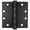 Matte Black, variant on Heavy-Duty Commercial Grade Ball Bearing Hinge, 4-1/2 Inches, Square Corner, .180 Gauge, Matte Black by Stone Harbor Hardware