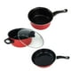 thumbnail image 5 of Juego de utensilios de cocina Macarena 3 ollas y sartenes Color rojo, 5 of 8