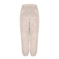thumbnail image 5 of JJHGVB Flannel Pajama Pants Women Soft Pajama Pants for Women Lounge Pants Womens Fleece Pajama Pants Lady Pants Women Pants Casual Comfy Womens Pants Beige L, 5 of 6
