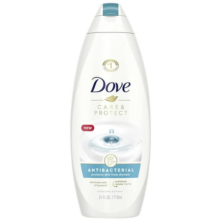 Dove Care and Protect Antibacterial Body Wash, Protects Skin from Dryness, 24 Fl Ounce