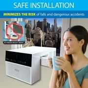 Soleus Air WS4-08EW-301 8000 BTU Saddle Window AC with Wi-Fi & Voice control