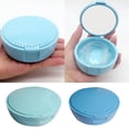 thumbnail image 2 of Denture Box Anti-crack with Mirror Convenient Effective Portable Health Accessory Professional Mouth Guard Brace Teeth Tray Retainer Case for Travel, 2 of 8