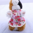 thumbnail image 2 of Hamster Harness 1 Set Dress Up Soft Durable Peach Print Pet Rabbit Hamster Leash Rope, 2 of 5