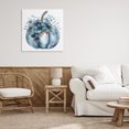 thumbnail image 3 of Stupell Industries French Country Blue Pumpkin With Flowers Canvas Art, 24 x 24, by Creative Studio, 3 of 8