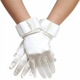 thumbnail image 1 of Gants de Mariée pour Femmes avec Perles pour Robe de Mariée de Fête Mitaines Longueur Poignet, 1 of 7