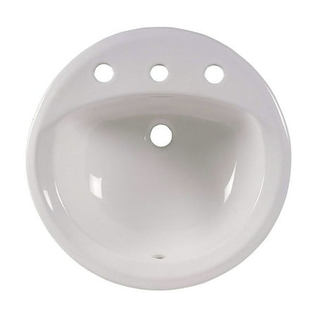 Drop In Bathroom Sink Biscuit - American Standard 0491.019.020 Rondalyn Drop In Porcelain Bathroom Sink (White)