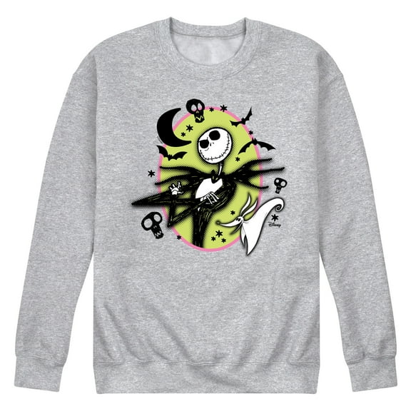 Nightmare Before Christmas - Jack And Zero - Men's Crew Fleece Sweatshirt