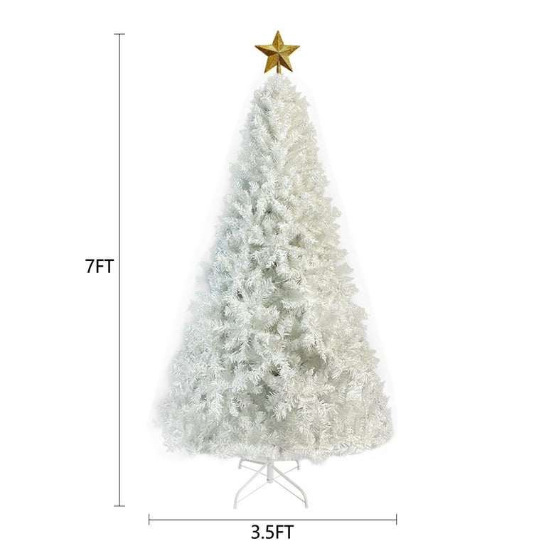 BALSAM HILL 8ft Classic White Christmas Tree Prelit Clear, 45 OFF