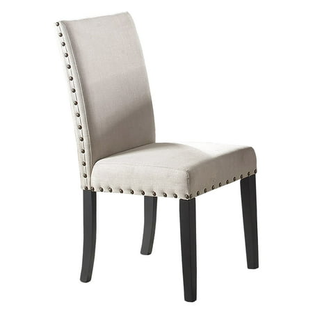 Best Master Furniture Darlington Upholstered Dining Chair with Nailhead Trim - Set of