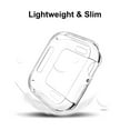 thumbnail image 2 of TECH CIRCLE cover for Apple Watch Series 3 2 1 Case  38mm, Ultra Thin Soft TPU Plated Shiny Cover iwatch All Around Anti-Fall Bumper Anti-Scratch Protective Case [No Front Screen Protector],Clear, 2 of 7