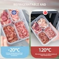thumbnail image 5 of Latrodar Foods Storage Containers With Lids Removable Divided Platter Foods Storage Containers With 4 Compartment Refrigerator Organizer Bins Foods Storage O, 5 of 5